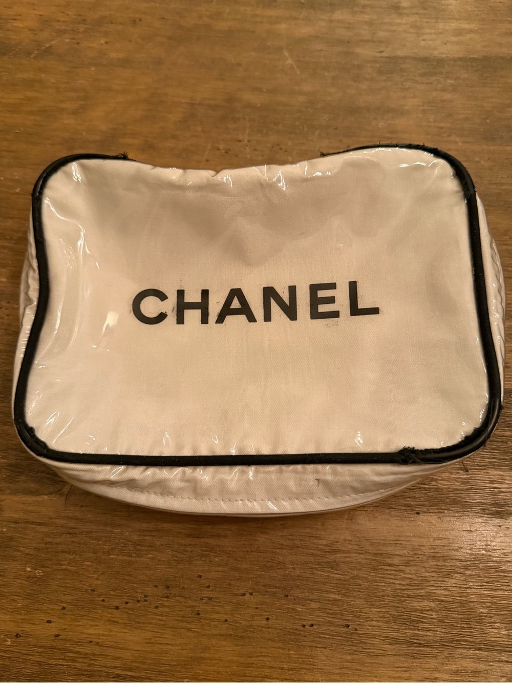 Vintage RARE Chanel Makeup/Travel Weekend Clear Bag FAIR